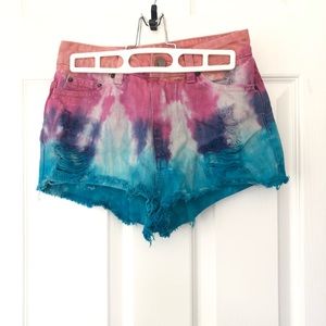 🌈 Tie-dye Festival/Pride Shorts